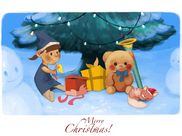 christmas themed Google Doodle